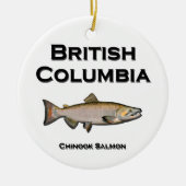 Britisch-Columbia - BC Königslachs Keramik Ornament (Vorne)