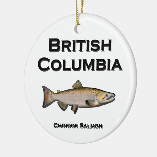 Britisch-Columbia - BC Königslachs Keramik Ornament (Links)