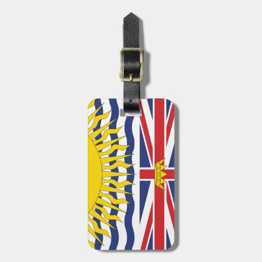 Britisch-Columbia Gepäckanhänger (Vorderseite vertikal)