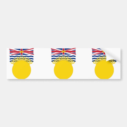 Britisch-Columbia, Kanada Autoaufkleber (Vorne)