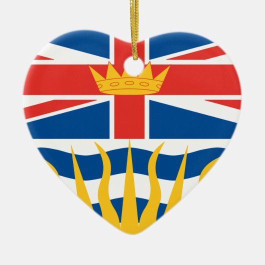 BRITISCH-COLUMBIA KERAMIKORNAMENT (Vorne)