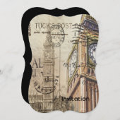 Britisch-England-Langdon-Uhrturm Big ben Einladung (Vorne/Hinten)