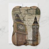 Britisch-England-Langdon-Uhrturm Big ben Einladung (Vorderseite)