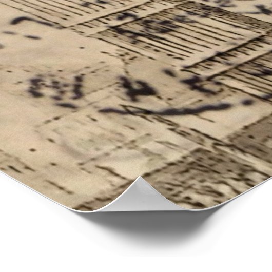 Britisch-England-Langdon-Uhrturm Big ben Poster (Ecke)