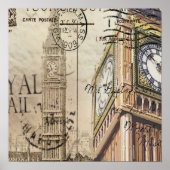 Britisch-England-Langdon-Uhrturm Big ben Poster (Vorne)