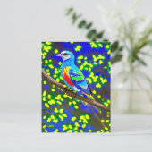 Britisch-farbene Bird-Postkarte Postkarte (Stehend Vorderseite)