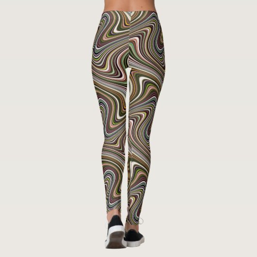 Britisch farbenes, einzigartiges Cooles Muster Leggings (Rückseite)