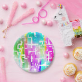 Britisch farbig Cool Pappteller (Party)