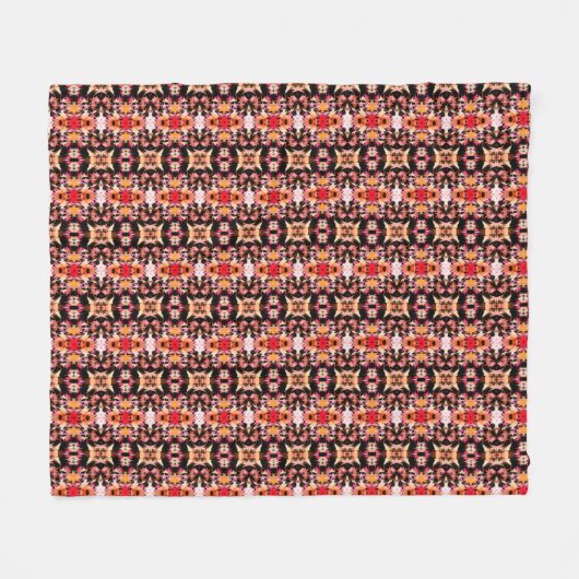 Britisch-farbiges Ahornleaf-Muster Fleecedecke (Vorderseite (Horizontal))