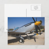Britisch gebauter Spitfire-Jäger Postkarte (Vorne/Hinten)
