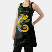 Britisch gefärbte Fantasy Lizard Twig Leaf Dots Schürze (InSitu)