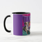 Britisch gefärbte Greyhound Coffee Tasse (Links)