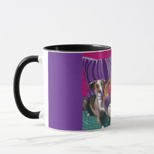 Britisch gefärbte Greyhound Coffee Tasse (Links)