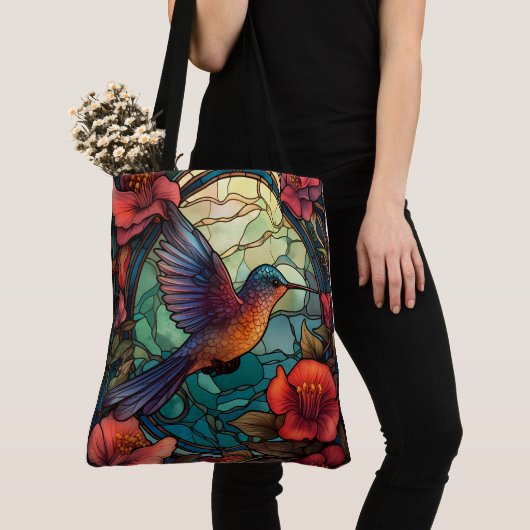 Britisch gefärbte Hummingbird Tote Bag Tasche (Von Nahem)