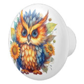 Britisch gefärbte Schüssel ziehen. Keramikknauf (Rechts)