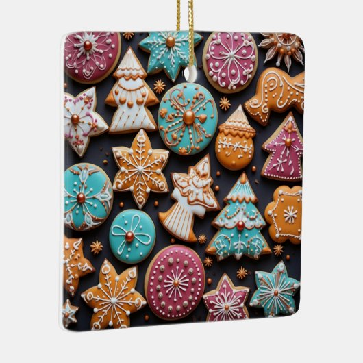 Britisch gefärbte Weihnachtskekse Keramikornament (Rechts)