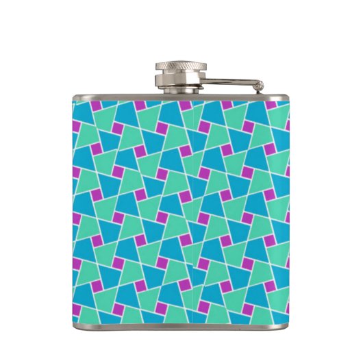 Britisch gefärbtes islamisches Muster Flachmann (Rückseite)