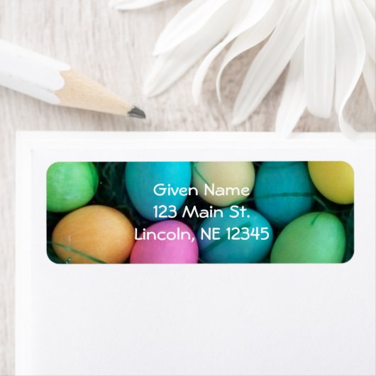 Britisch gefärbtes Ostereier-Körbchen-Foto (Insitu)