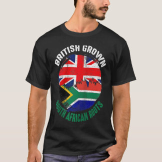 Britisch Gewachsen Südafrikanische Wurzeln Vintage T-Shirt