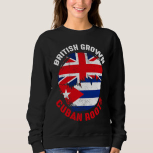 Britisch Gewachsene Kubanische Wurzeln Vintage-Fla Sweatshirt