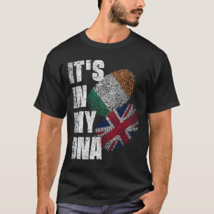 Britisch-Irische-Mix-DNA-Flagge-Herkunft T-Shirt