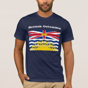 Britisch-Kolumbienflaggen-T - Shirt