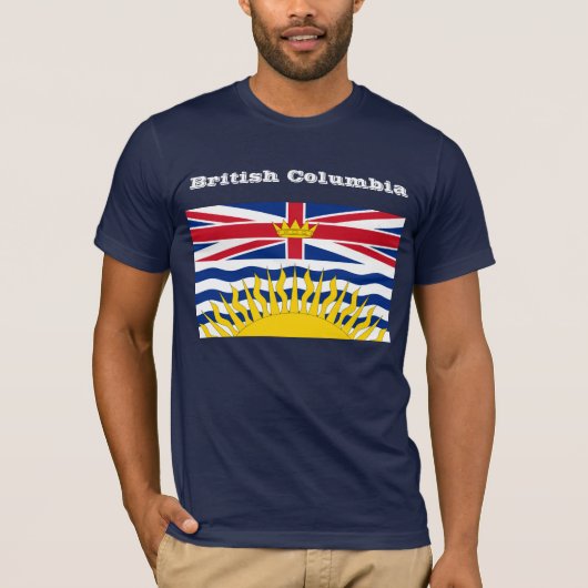 Britisch-Kolumbienflaggen-T - Shirt (Vorderseite)