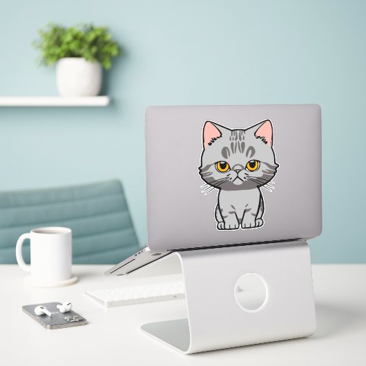 Britisch Kurzhaar Aufkleber (Laptop auf Schreibtisch)