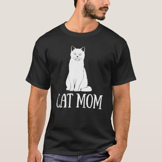 Britisch Kurzhaar Katze  Katzenmutter T-Shirt (Vorderseite)
