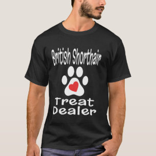 Britisch Kurzhaar-Leckereien-Händler Katze Pfotena T-Shirt