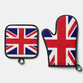 britisch ofenhandschuh & Topflappen-Set (Vorderseite)