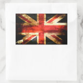 britisch rechteckiger aufkleber (Tasche)