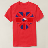 Britisch-tschechisches Multinationales Patriot-Fla T-Shirt (Design vorne)