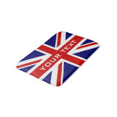 Britisch-Union-Jack-Fahn-Badezimmer ohne Schlupf-B Badematte (Schrägansicht)