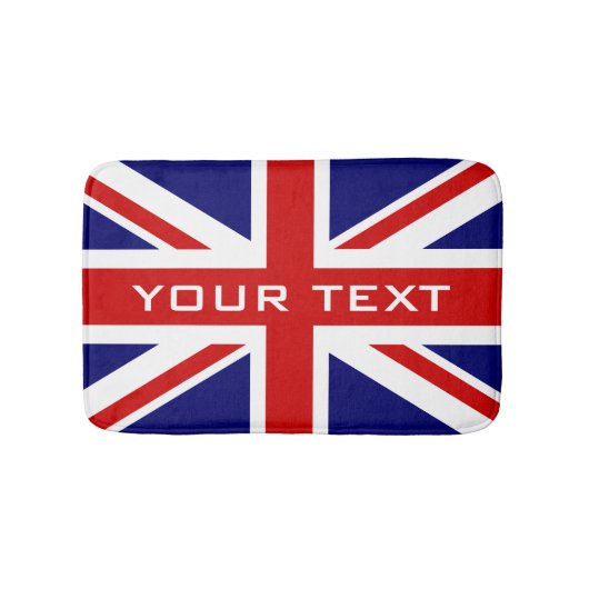Britisch-Union-Jack-Fahn-Badezimmer ohne Schlupf-B Badematte (Vorderseite)