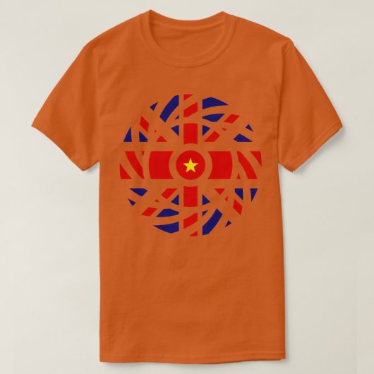 Britisch-Vietnamesisch-Multinationales Patriot-Fla T-Shirt (Design vorne)