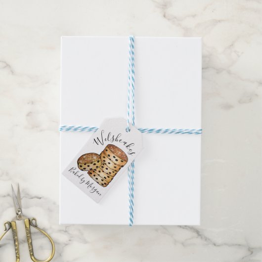 Britisch-walisische Cakes Welshcakes hausgemachte, Geschenkanhänger (Mit Garn)