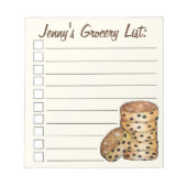 Britisch-walisische Cakes Welshcakes hausgemachte, Notizblock (Vorderseite)