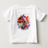 Britische Andenken Baby T-shirt (Rückseite)