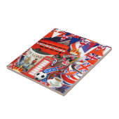 Britische Andenken Fliese (Seite)