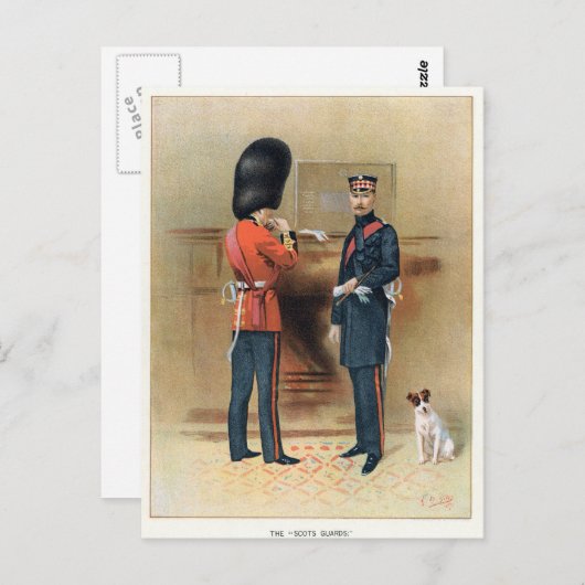 Britische Armee - Die Schotte-Wachen Postkarte (Vorne/Hinten)