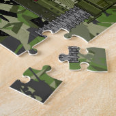 Britische Armee-Soldat im Behälter-Puzzlen Puzzle (Seite)