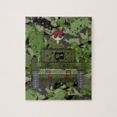 Britische Armee-Soldat im Behälter-Puzzlen Puzzle (Vertikal)