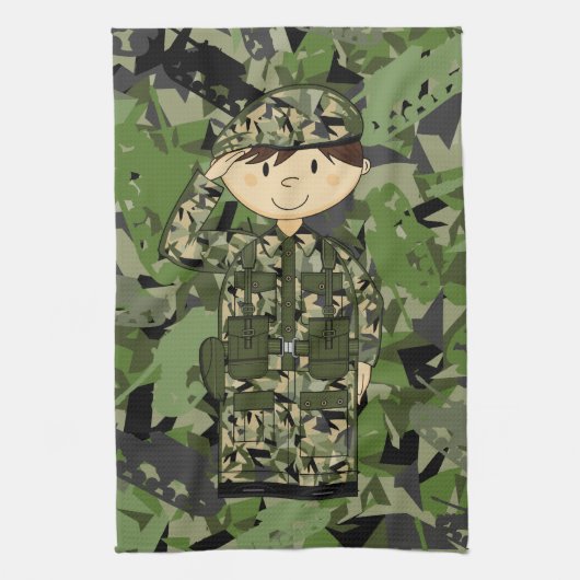 Britische Armee-Soldat-Tuch Handtuch (Vertikal)