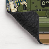 Britische Armee-Soldat-und Behälter-Szene Mousepad (Ecke)