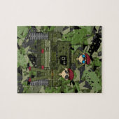 Britische Armee-Soldaten und Behälter-Puzzle Puzzle (Horizontal)