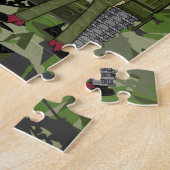 Britische Armee-Soldaten und Behälter-Puzzle Puzzle (Seite)