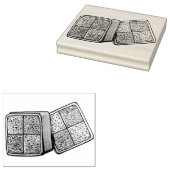 Britische Bäckerei Battenberg Marzipan Spontanzüge Gummistempel (Stempel)