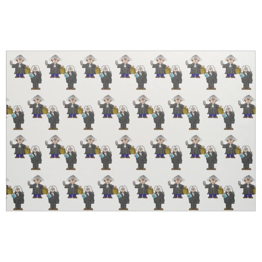 Britische Barristers oder Anwälte mit Wigs Fabric Stoff (Fat Quarter (45,7 x 55,9 cm))