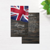 Britische Beileid-Gedenkkarte (Schreibtisch)